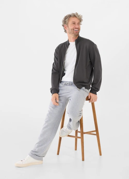 Regular Fit Jacken Sweatjacke charcoal