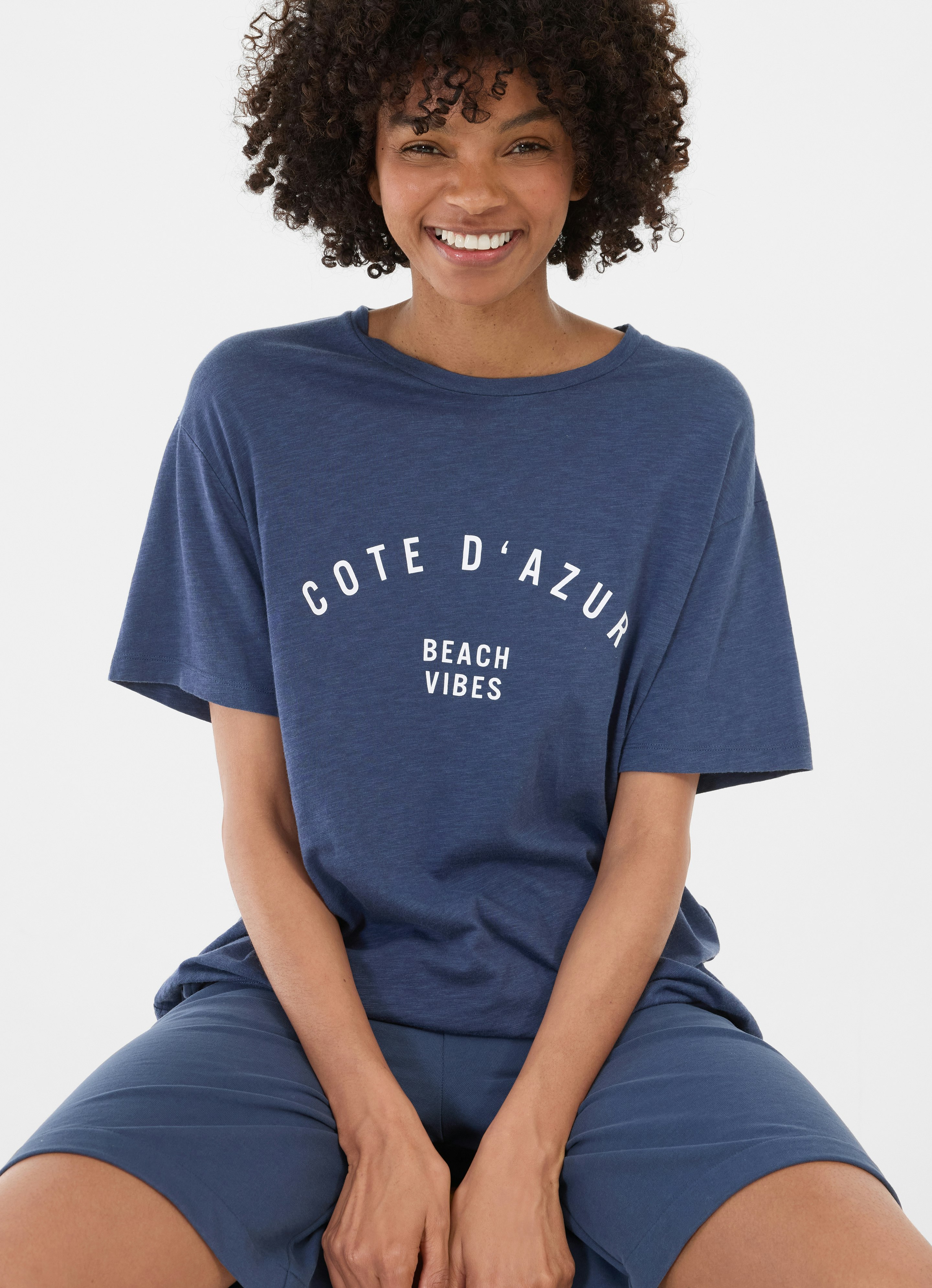 Blue T-Shirt Aleyna | Buy T-shirts online at JUVIA