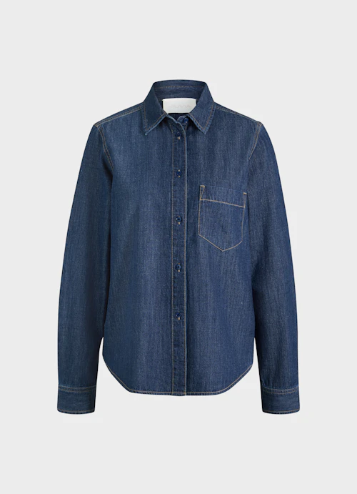 Casual Fit Blouses Denim - Shirt navy