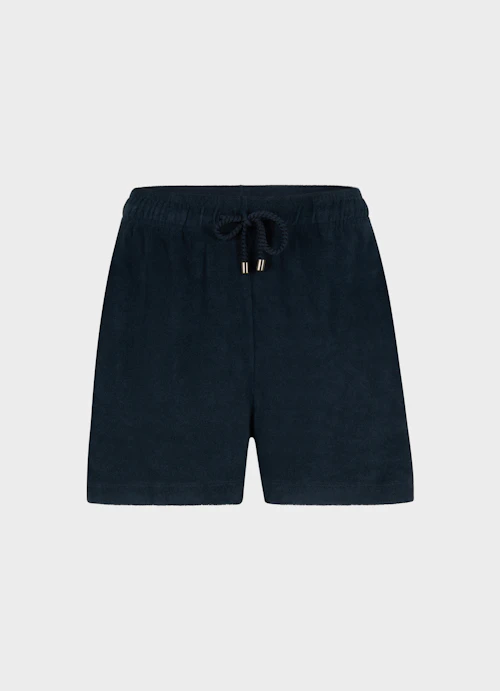 Medium Length Shorts Terry Cloth - Shorts navy
