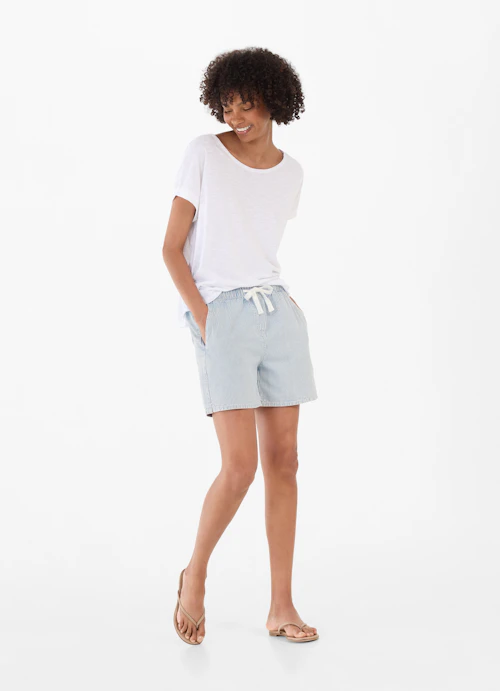 Casual Fit Shorts Denim - Shorts skylight blue