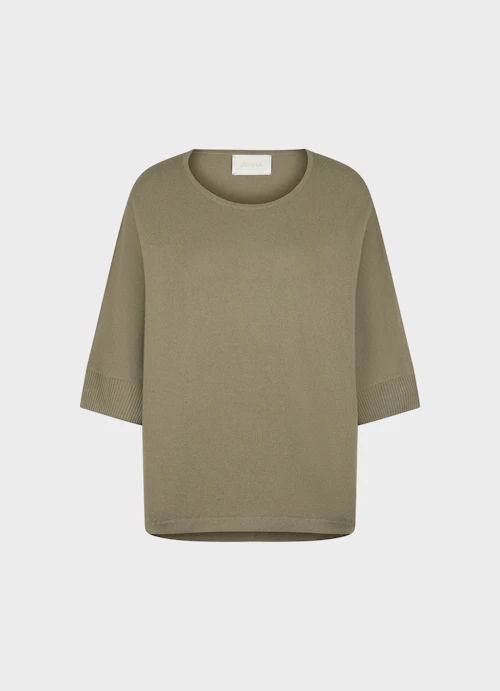 Casual Fit Knitwear Cashmere Blend - Sweater dusty olive
