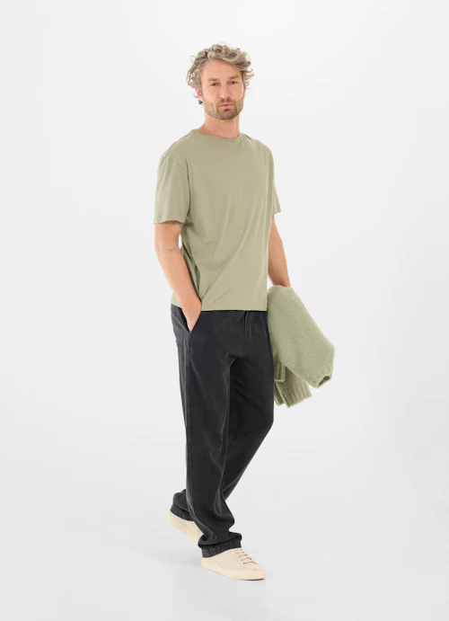 Regular Fit T-shirts T-shirt l.green-khaki