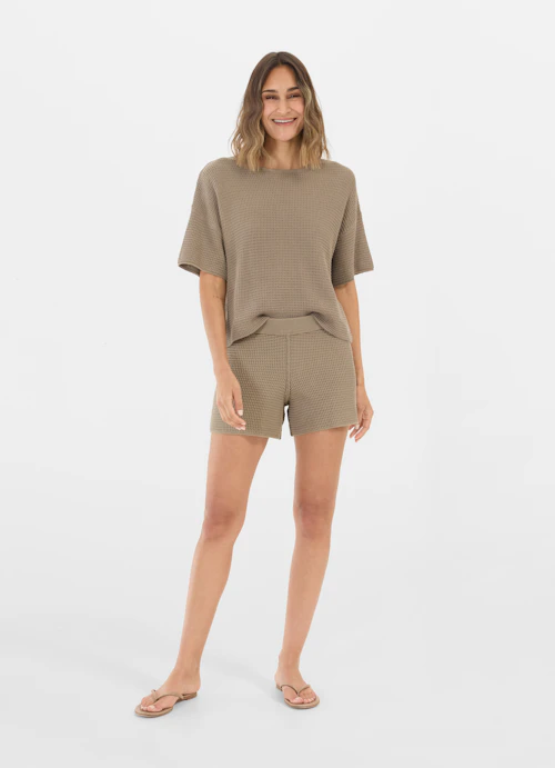 Coupe Casual Fit Maille Pull-over fungi