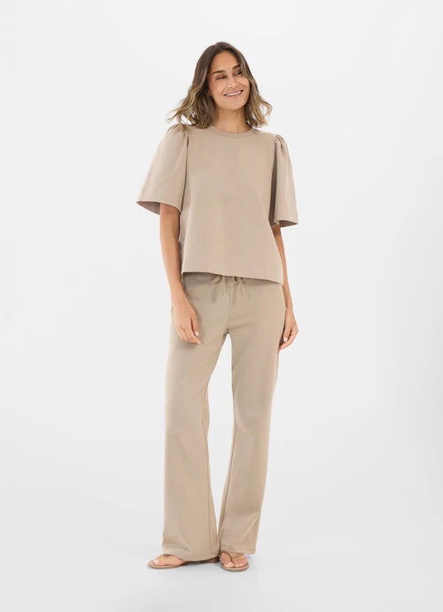 Oversized Fit Sweater Kurzarm Sweater fungi