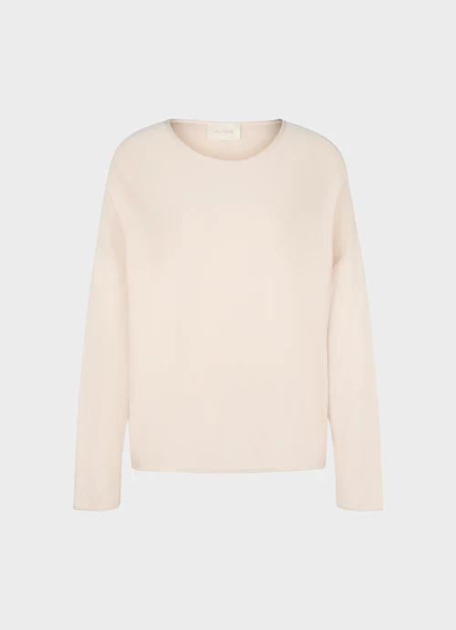 Coupe Casual Fit Maille Pull extensible en viscose light sand