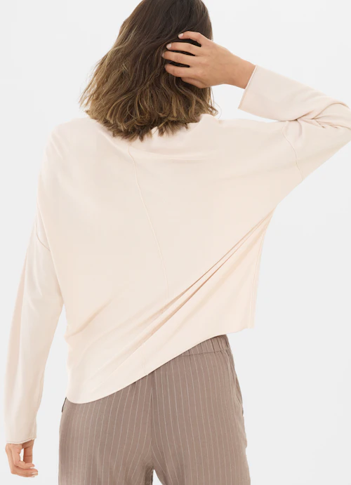 Coupe Casual Fit Maille Pull extensible en viscose light sand