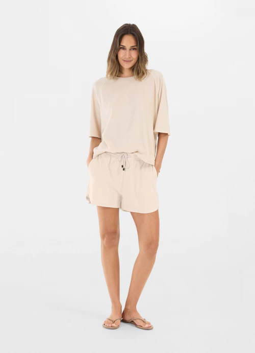 Courte longueur Short Short en tissu éponge light sand