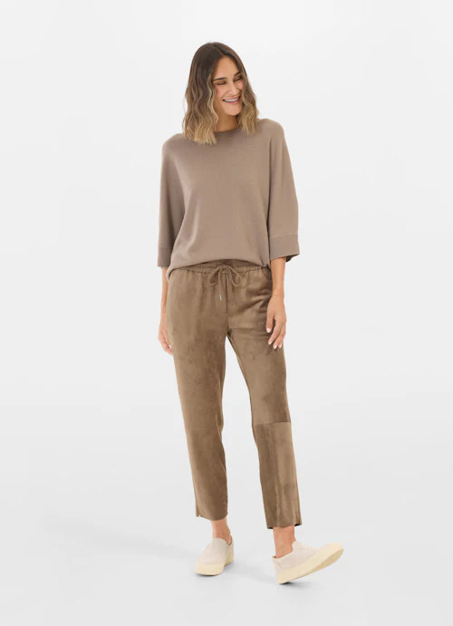 Regular Fit Hosen Tech Velours - Hose fungi