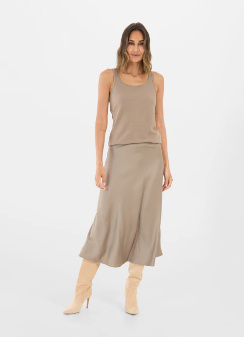 Coupe Slim Fit Hauts Haut fungi