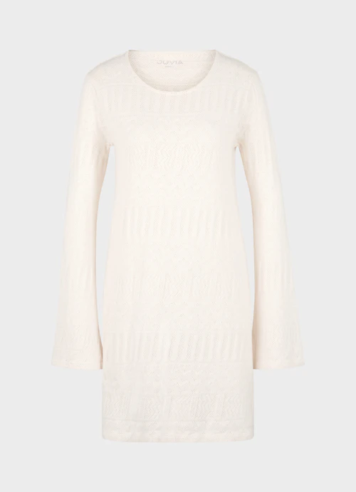 Short Length Kleider Ajour - Kleid eggshell