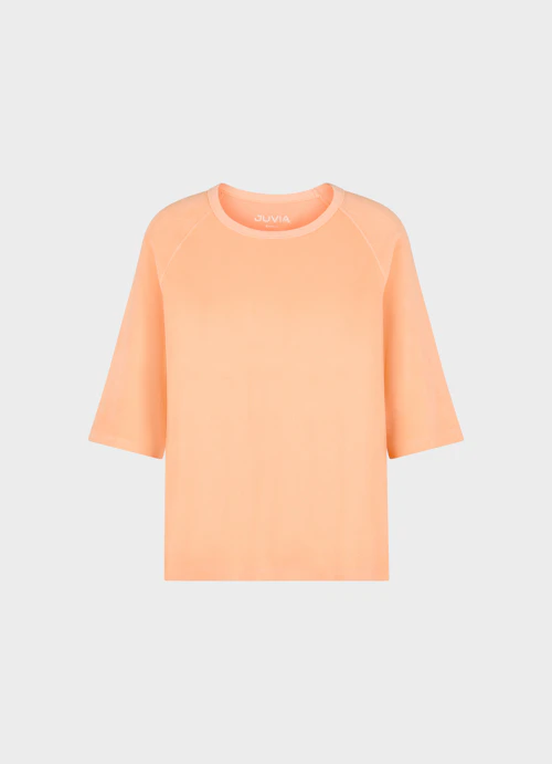 Coupe Boxy Fit T-shirts Chemise en tissu éponge melon