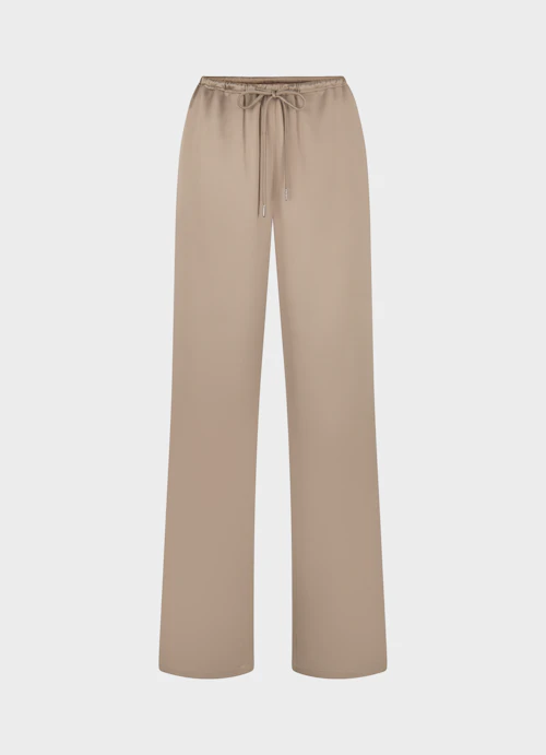 Coupe Wide Leg Pantalons Pantalon en sergé fungi