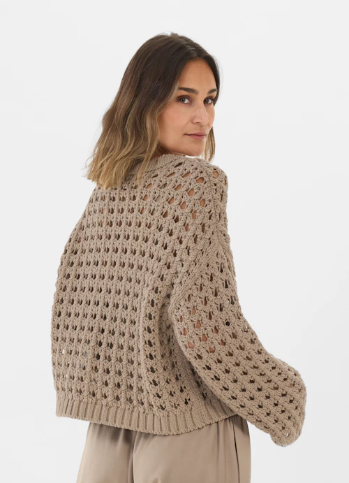 Coupe Casual Fit Maille Pull en maille fungi