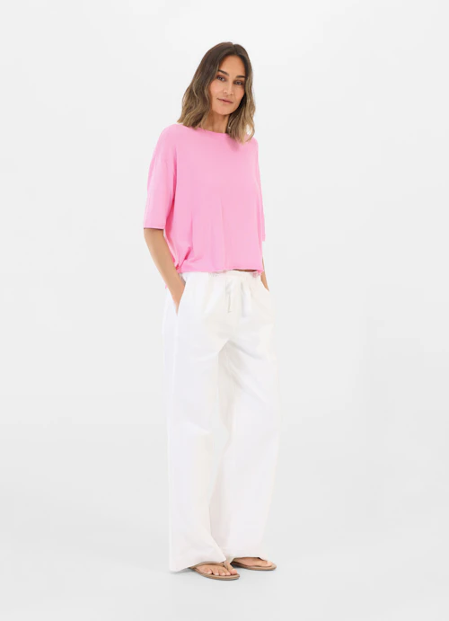 Coupe oversize T-shirts T-shirt rose bloom