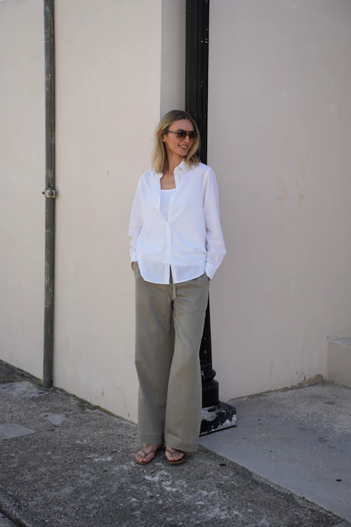 Casual Fit Hosen Twill - Hose fungi
