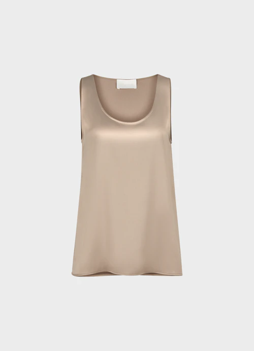 Coupe Loose Fit Hauts Satin - Haut fungi