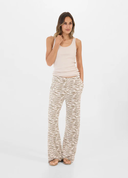 Coupe Wide Leg Pantalons Pantalon coupe jambes larges light sand