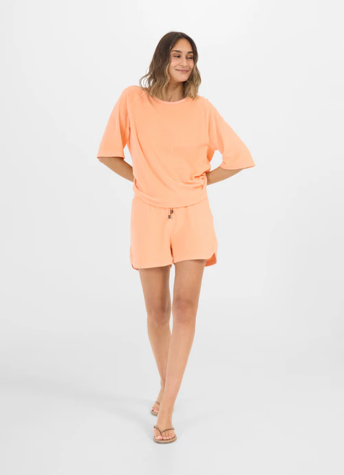 Courte longueur Short Short en tissu éponge melon