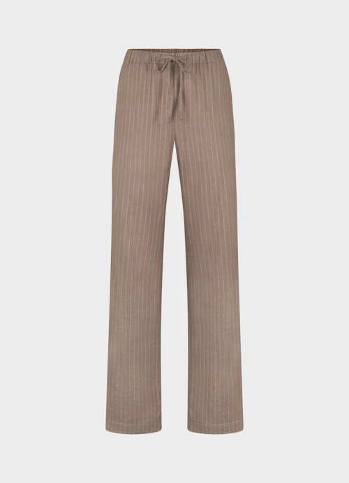 Coupe Casual Fit Pantalons Pantalon en lin fungi