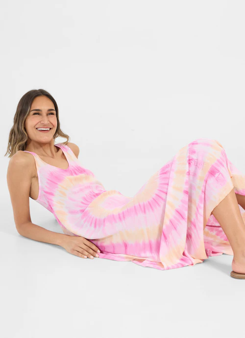 Longueur maxi Robes Robe en viscose begonia pink