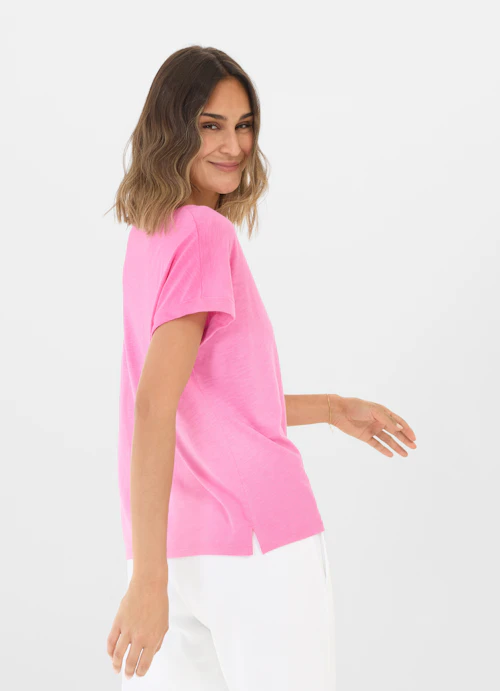 Coupe Boxy Fit T-shirts Boxy - T-shirt begonia pink