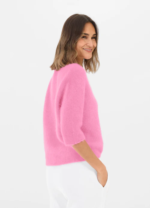 Coupe Regular Fit Maille Pull en maille begonia pink