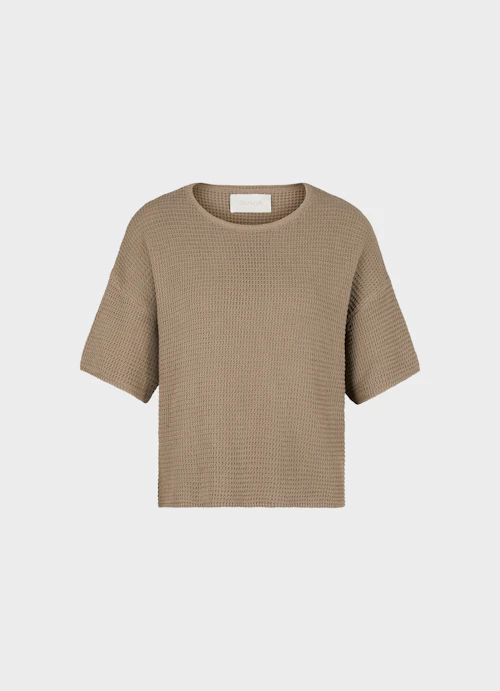 Coupe Casual Fit Maille Pull-over fungi