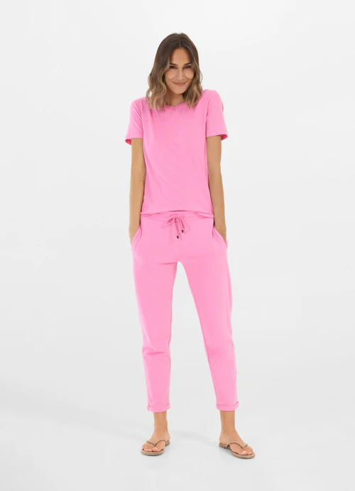 Coupe Slim Fit T-shirts T-shirt begonia pink