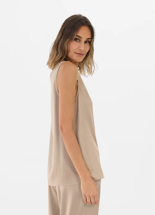 Coupe Loose Fit Hauts Satin - Haut fungi