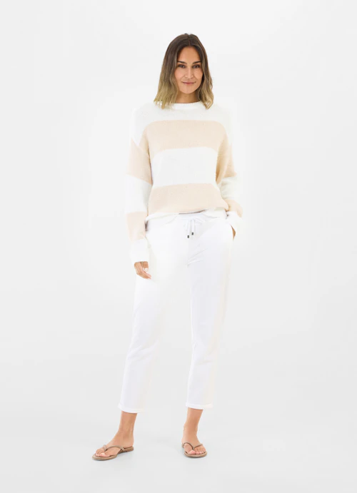 Coupe oversize Maille Pull en maille light sand