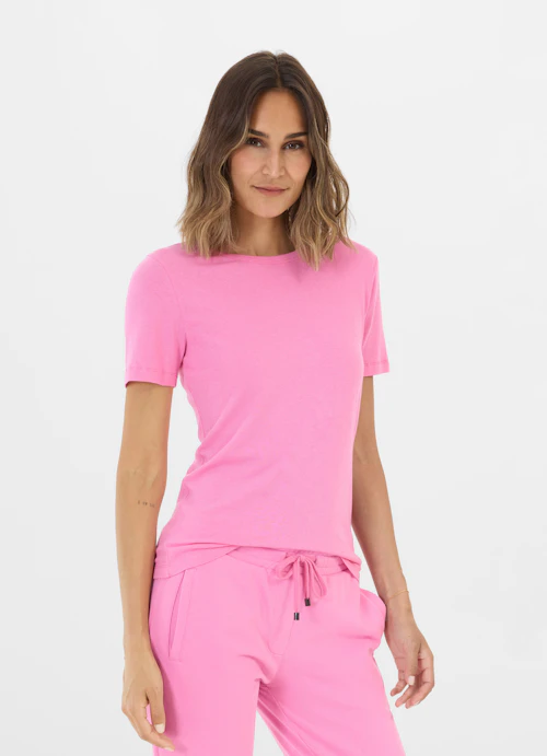 Coupe Slim Fit T-shirts T-shirt begonia pink