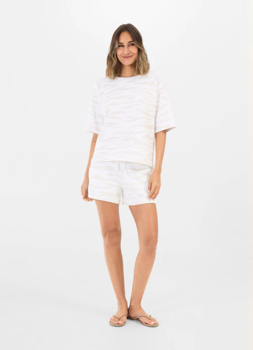 Medium Length Shorts Shorts white