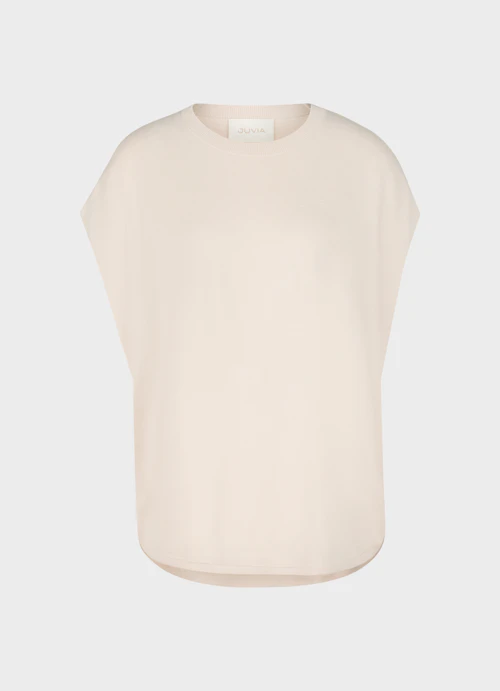 Coupe oversize Maille Pull extensible en viscose light sand