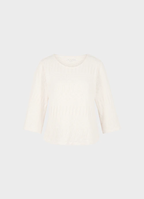 Coupe Regular Fit T-shirts Chemise ajourée eggshell