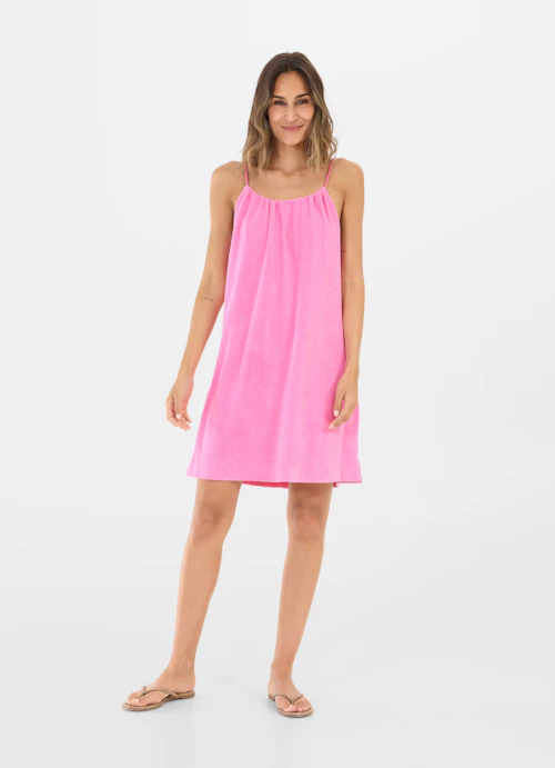 Courte longueur Robes Robe en tissu éponge begonia pink