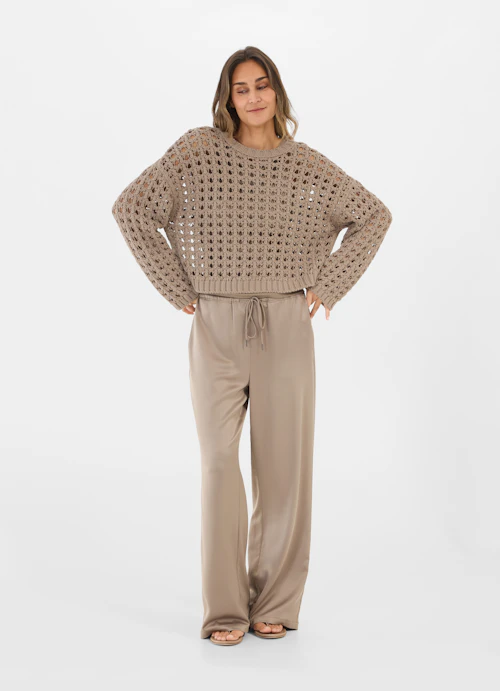 Coupe Casual Fit Maille Pull en maille fungi