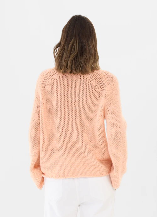 Coupe Casual Fit Maille Pull en maille melon