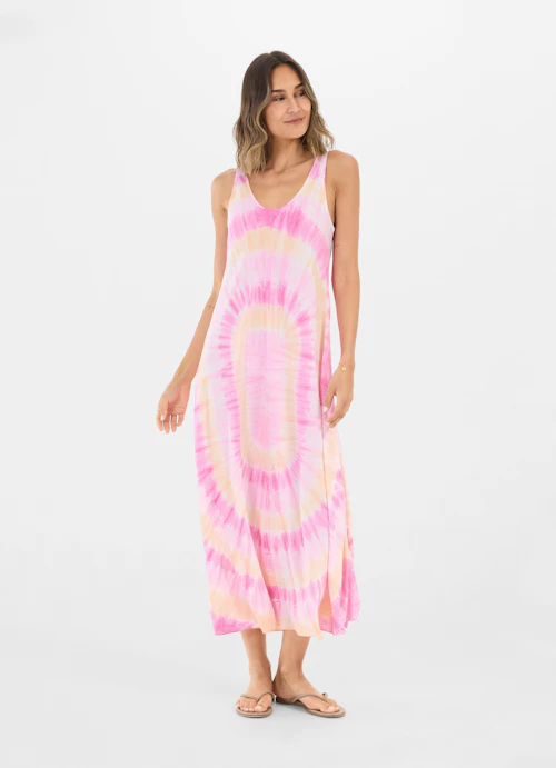 Longueur maxi Robes Robe en viscose begonia pink