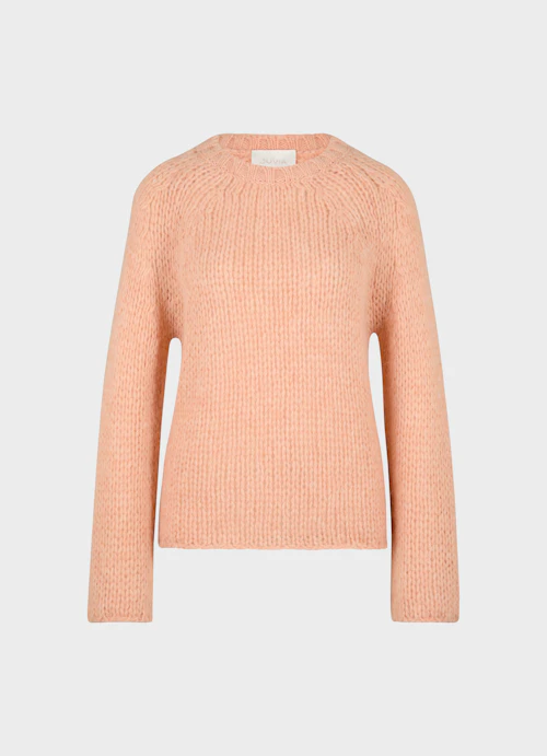 Coupe Casual Fit Maille Pull en maille melon
