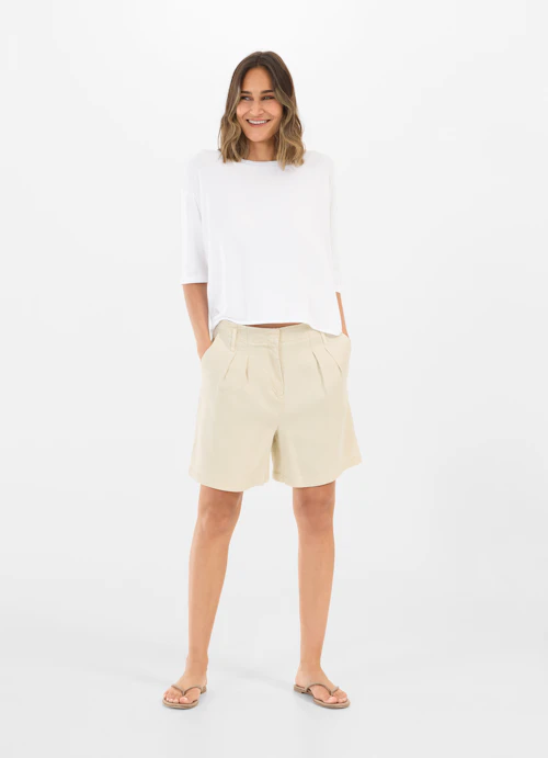 Casual Fit Shorts Twill - Shorts light sand