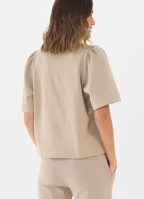 Oversized Fit Sweater Kurzarm Sweater fungi