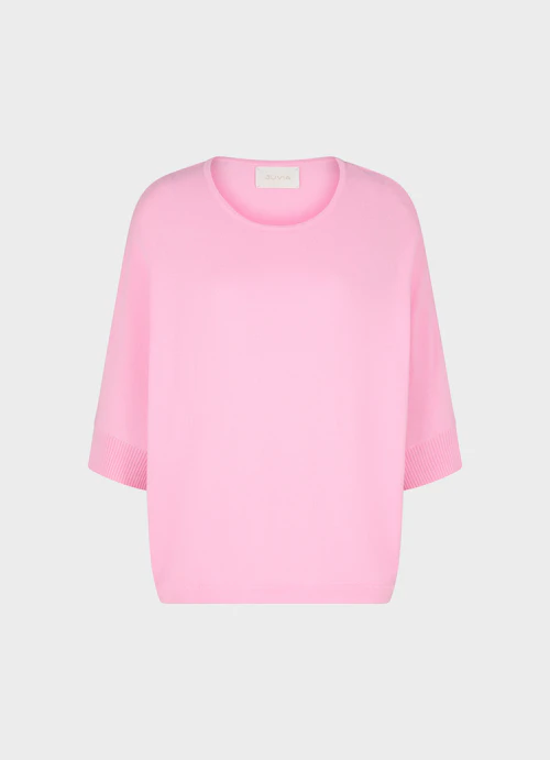 Coupe Casual Fit Maille Pull en cachemire mélangé rose bloom