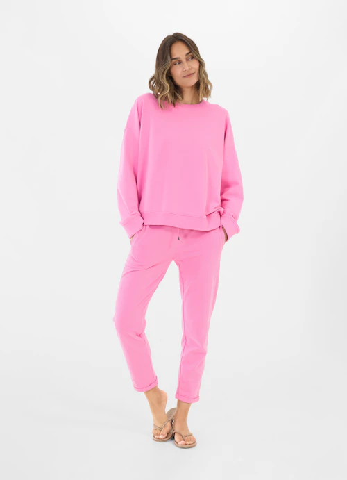 Coupe Casual Fit Pantalon de jogging Pantalon de survêtement coupe décontractée begonia pink