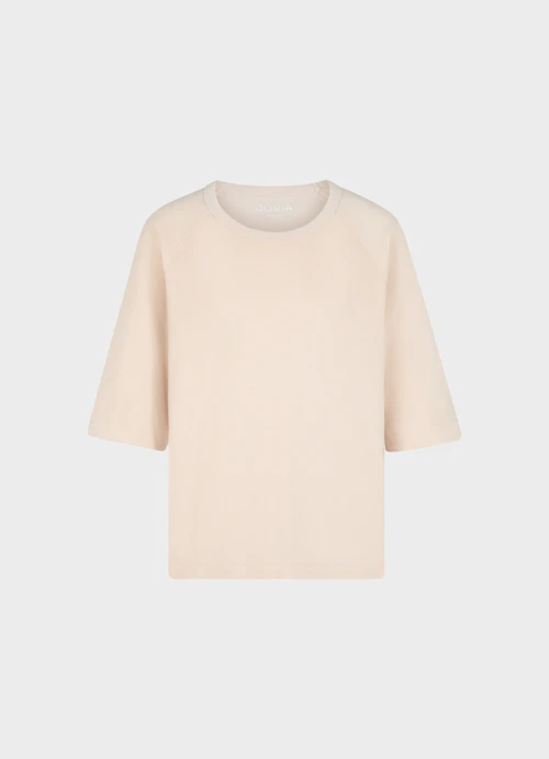 Coupe Boxy Fit T-shirts Chemise en tissu éponge light sand