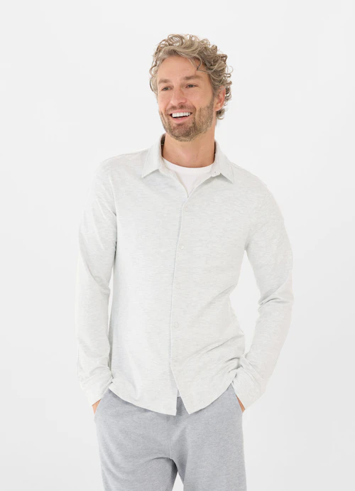 Regular Fit Hemden Hemd silver melange