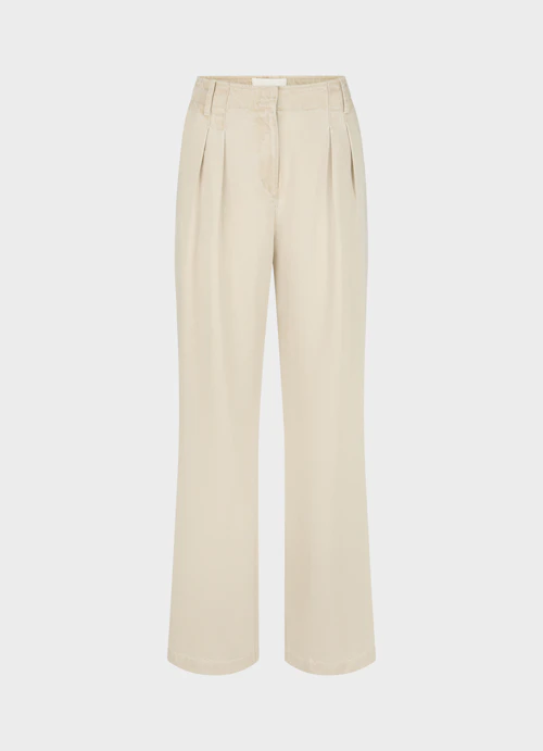 Coupe Casual Fit Pantalons Pantalon en sergé light sand