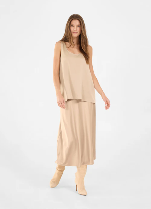 Loose Fit Tops Satin - Top croissant