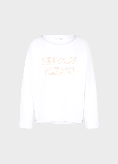 Loose Fit Sweatshirts Sweater white