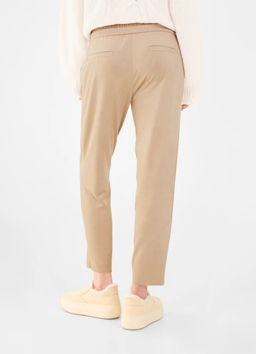 Regular Fit Hosen Tech Velours - Hose croissant